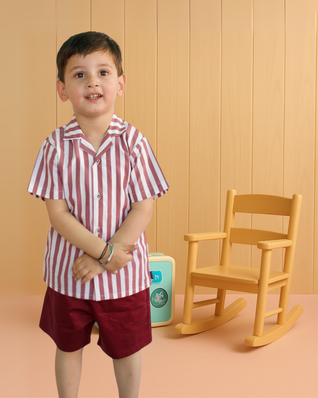 Summer Lines Boss Set - Maroon